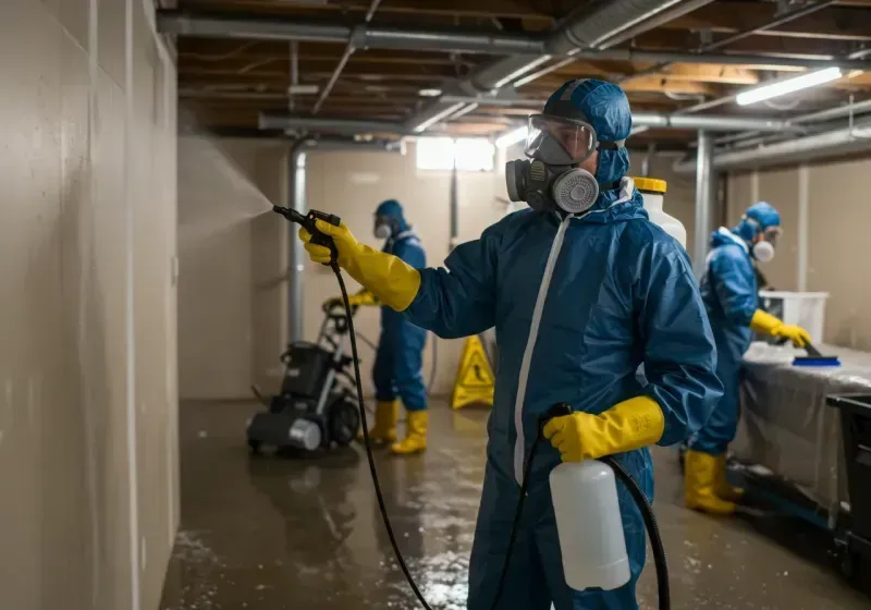 Basement Sanitization and Antimicrobial Treatment process in Seattle, WA