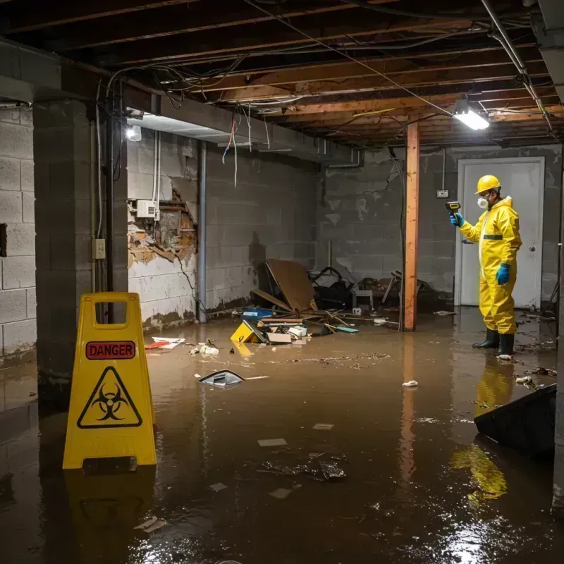 Flooded Basement Electrical Hazard in Seattle, WA Property