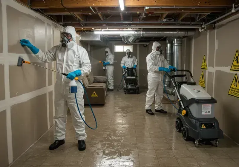 Basement Moisture Removal and Structural Drying process in Seattle, WA